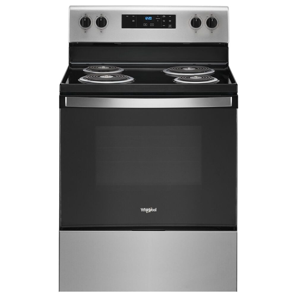Whirlpool 4.8 Cu. Ft. Freestanding Electric Range with Keep Warm in Stainless Steel, , large