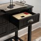 Linon Home Decor Blume 4-Drawer Console in Antique Black, , large