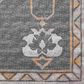 Dalyn Rug Company Sedona Oriental 2"3" x 7"6" Charcoal Indoor/Outdoor Area Performance Rug, , large
