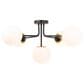 Creative Coop Austin 5-Light Sputnik Flush Mount in Black and Gold, , large