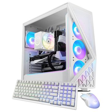 iBUYPOWER Slate 9 Mesh Gaming Desktop PC | Intel Core Ultra 9 285 - 32GB RAM - NVIDIA GeForce RTX 5070 Graphics - 2TB SSD in White, , large