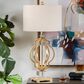 Crestview Collection Parisian Table Lamp in Gold Leaf, , large