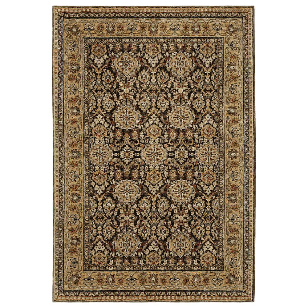 Oriental Weavers Andorra 8"6" x 11"7" Brown and Gold Area Rug, , large