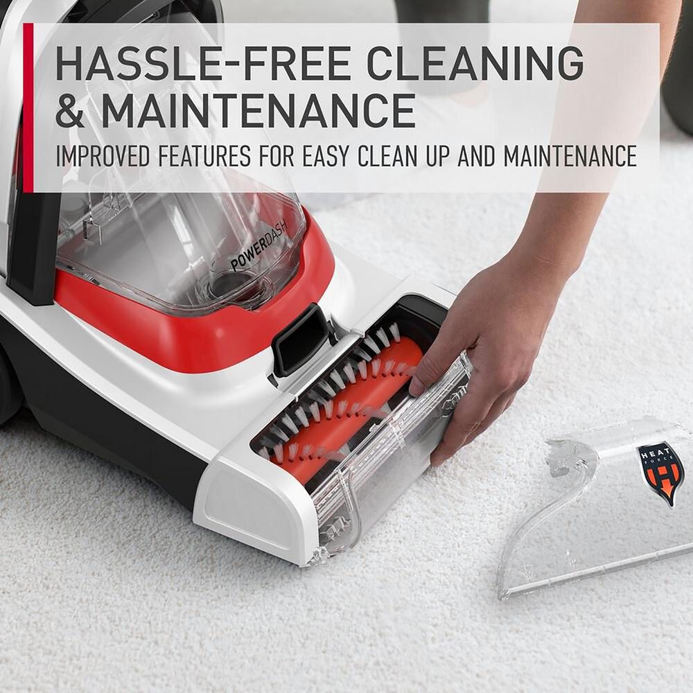 Hoover PowerDash Pet 1.5 Compact Carpet Cleaner in White and Red, , large