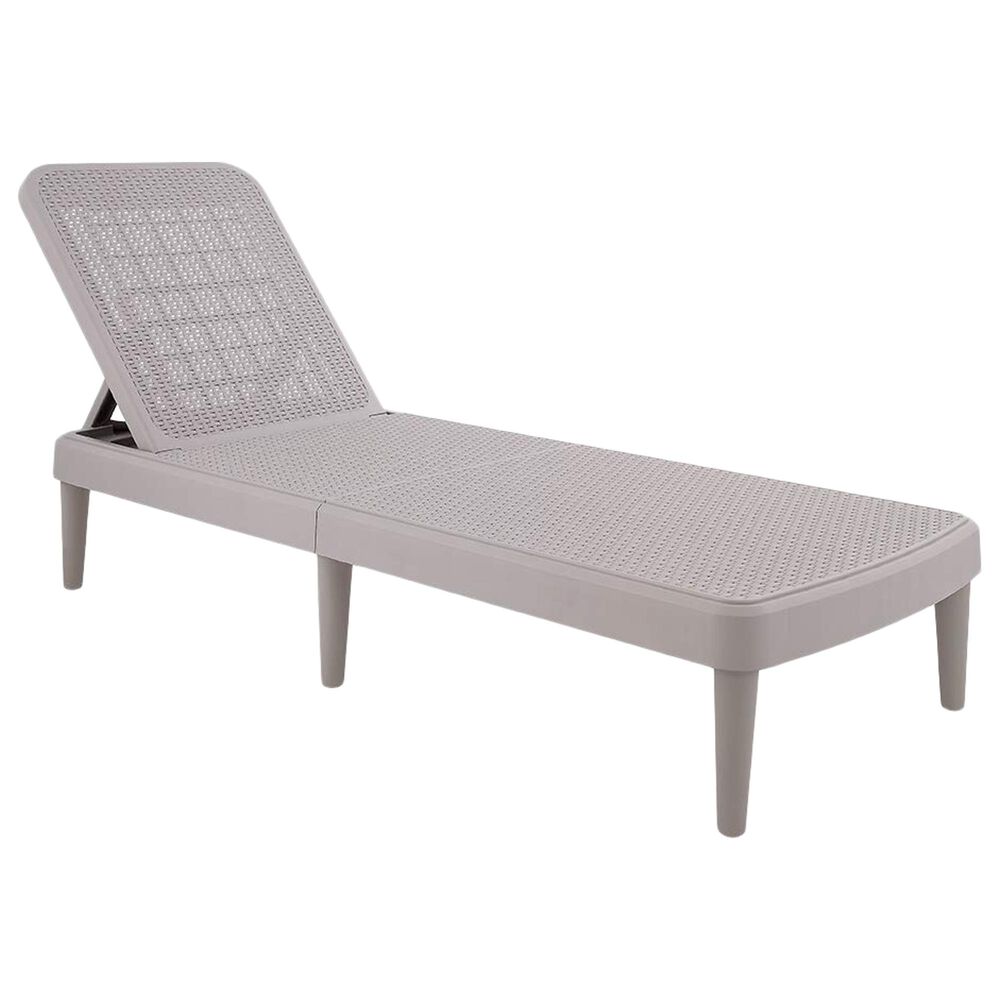 Lagoon Furniture Tahiti Rattan Chaise Lounge in Grey, , large