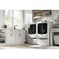 Maytag 4.5 Cu. Ft. Front Load Washer and 7.3 Cu. Ft. Electric Dryer Laundry Pair with Pedestal in White, , large