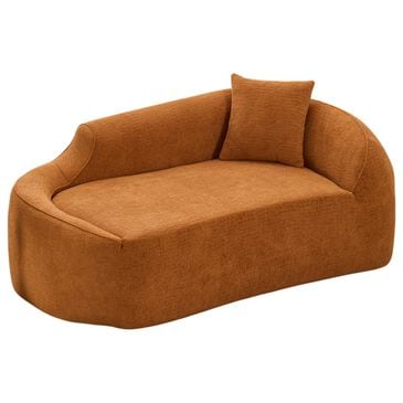 Hearth and Haven Chaise Lounge Chair in Orange, , large