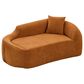 Hearth and Haven Chaise Lounge Chair in Orange, , large