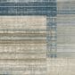 Oriental Weavers Bauer Geometric Lines 2"3" x 7"6" Blue Runner, , large