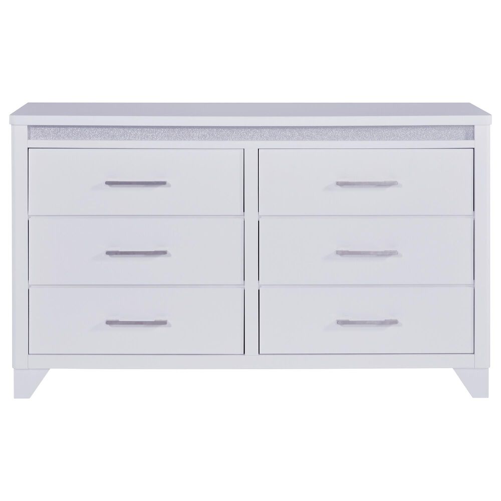 Ashley Jarlee 6-Drawer Dresser Only in White, , large