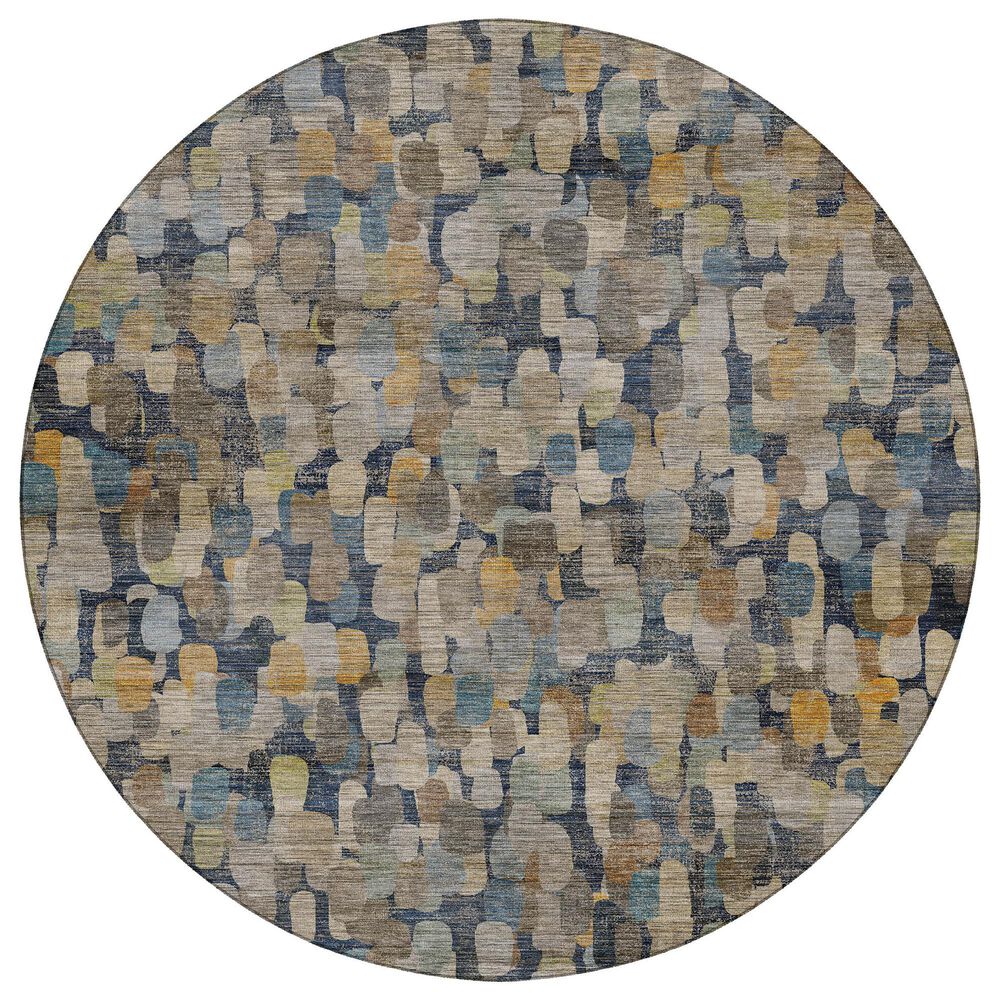 Dalyn Rug Company Nexus NX4 Navy 8" Round Area Rug, , large