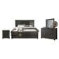 A-America Sun Valley 4 Piece King Storage Bedroom Set in Charcoal, , large