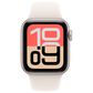 Apple Watch SE 3 (GPS) 40mm Aluminum Case with Sport Band - M/L in Starlight and 2-Year AppleCare+, , large