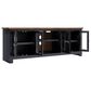 Ashley Wildenauer 76" Extra Large TV Stand with Fireplace Option in Brown and Black, , large