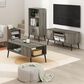 HOMLUX 43.3" TV Stand with 2-Door in French Oak, , large