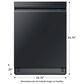 Samsung Built-In Dishwasher Linear Wash 39 dBA in Fingerprint Resistant Black Stainless Steel, , large