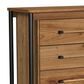 Hawthorne Furniture Norcross 5-Drawer Chest in Hickory and Black, , large