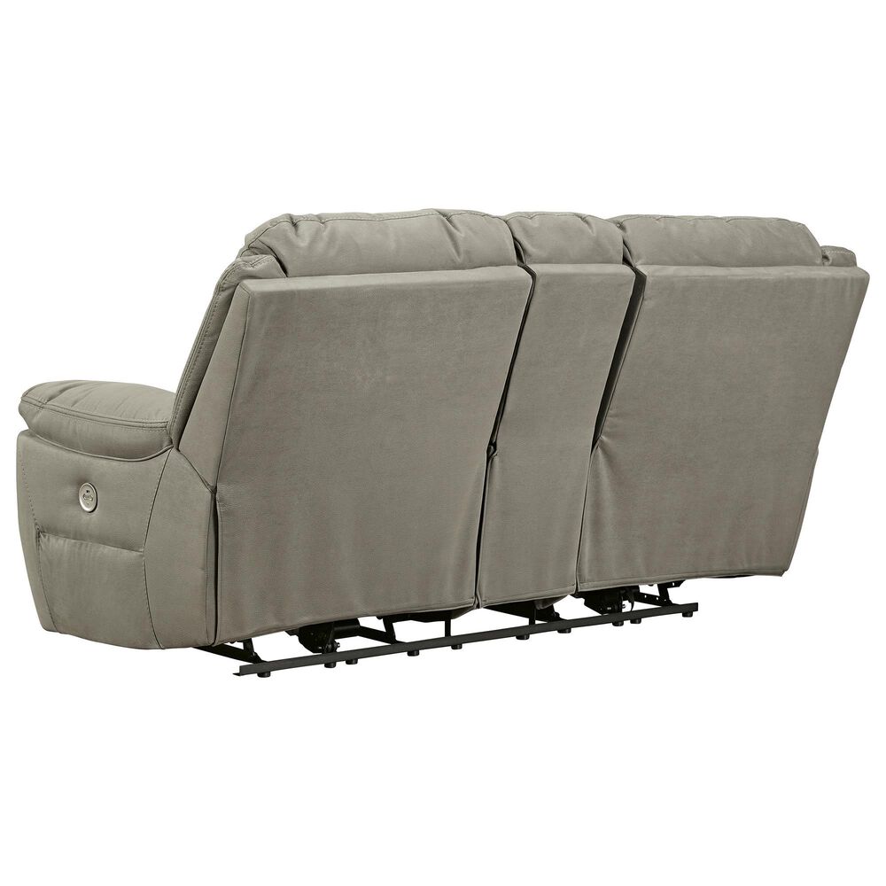 Ashley Next-Gen Gaucho Power Reclining Loveseat with Console in Putty, , large