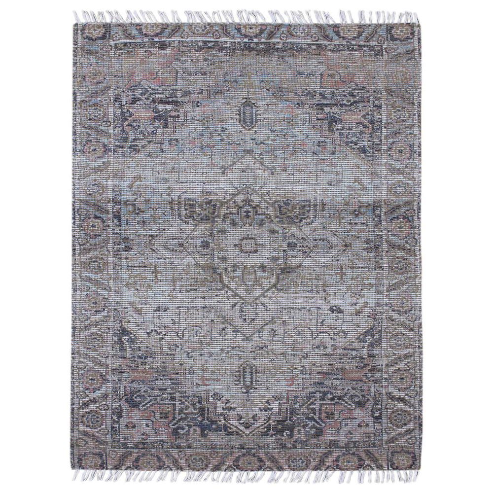 Amer Rugs Prairie 2" x 3" Light Blue and Pink Area Rug, , large