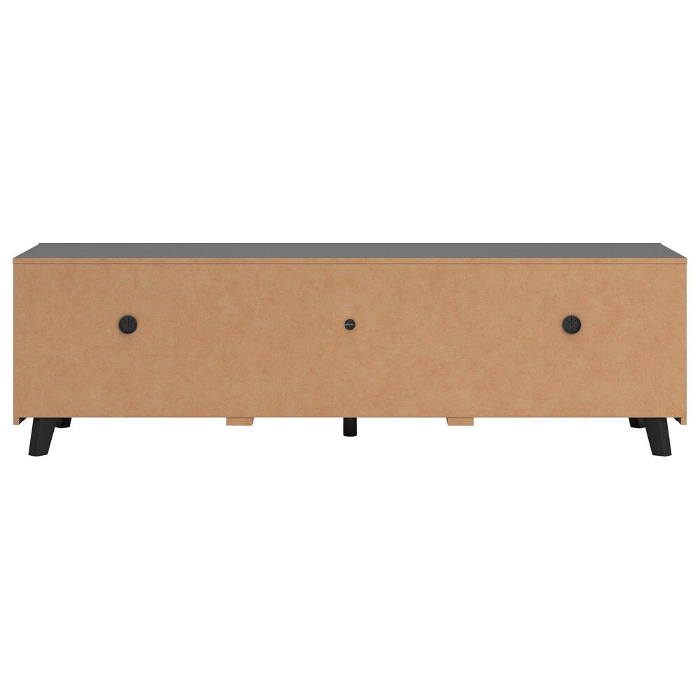 Ashley Danziar 72&quot; TV Stand in Matte Black, , large