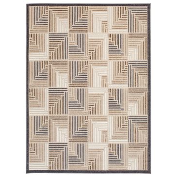 Central Oriental Fontana Halden 3"1" x 5"3" Cream and Brown Area Rug, , large