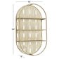 Maple and Jade 3-Level Oval Room Wall Shelf with Arch Pattern in Gold, , large