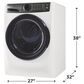Electrolux 4.5 Cu. Ft. Front Load Washer and 8.0 Cu. Ft. Electric Dryer in Matte White, , large