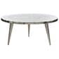 Maple and Jade Engraved Floral Living Room Coffee Table in Satin Silver, , large