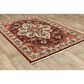 Oriental Weavers Lilihan Medallion 5502C 3"3" x 5" Red and Ivory Area Rug, , large