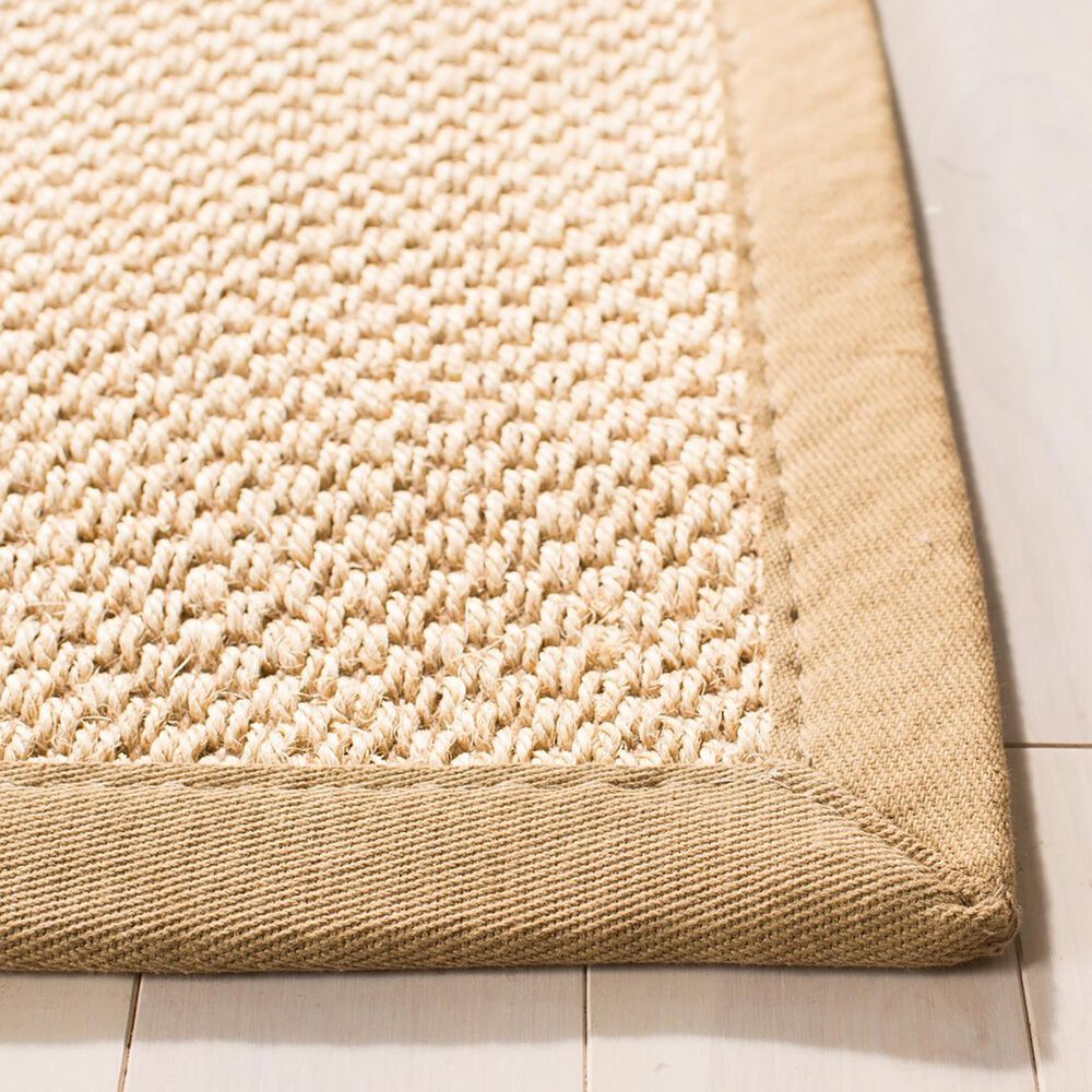 Safavieh Natural Fiber NF141B 10&#39; Square Maize and Linen Area Rug, , large