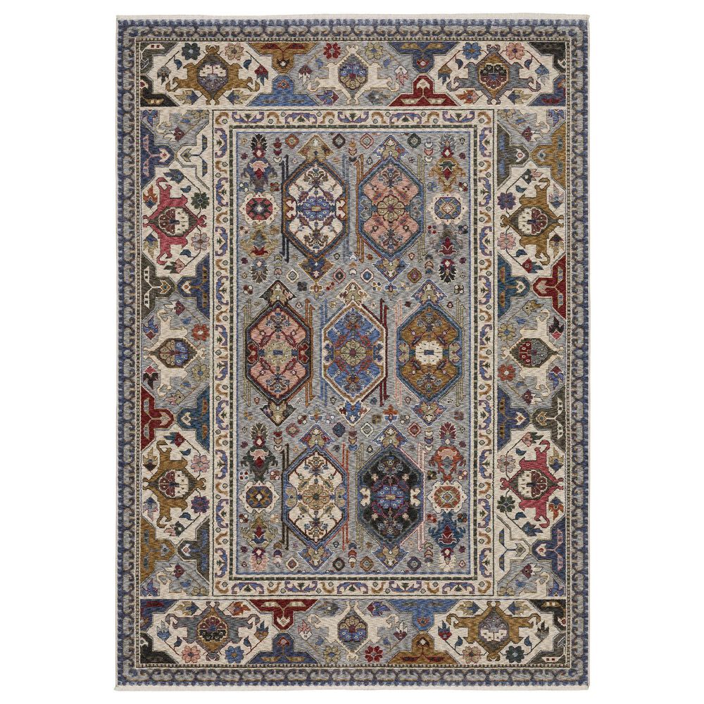 Oriental Weavers Hastings HA04E 3"10" x 5"5" Blue Area Rug, , large