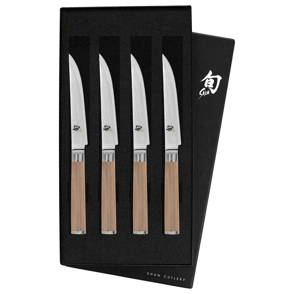 Shun Classic Blonde 5-Piece Steak Knife Set in Blonde and Silver, , large