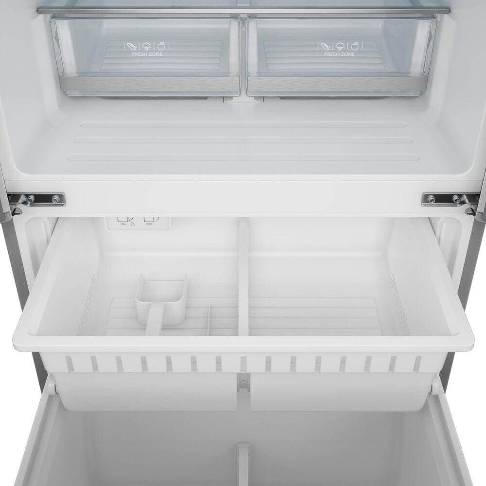 THOR KITCHEN Gordon Ramsay 17.5 Cu. Ft. Counter Depth French Door Refrigerator with Bronze Handle Kit in Stainless Steel, , large