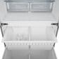 THOR KITCHEN Gordon Ramsay 17.5 Cu. Ft. Counter Depth French Door Refrigerator with Bronze Handle Kit in Stainless Steel, , large