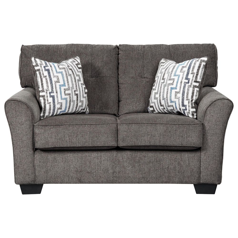 Signature Design by Ashley Alsen Stationary Loveseat in Granite, , large
