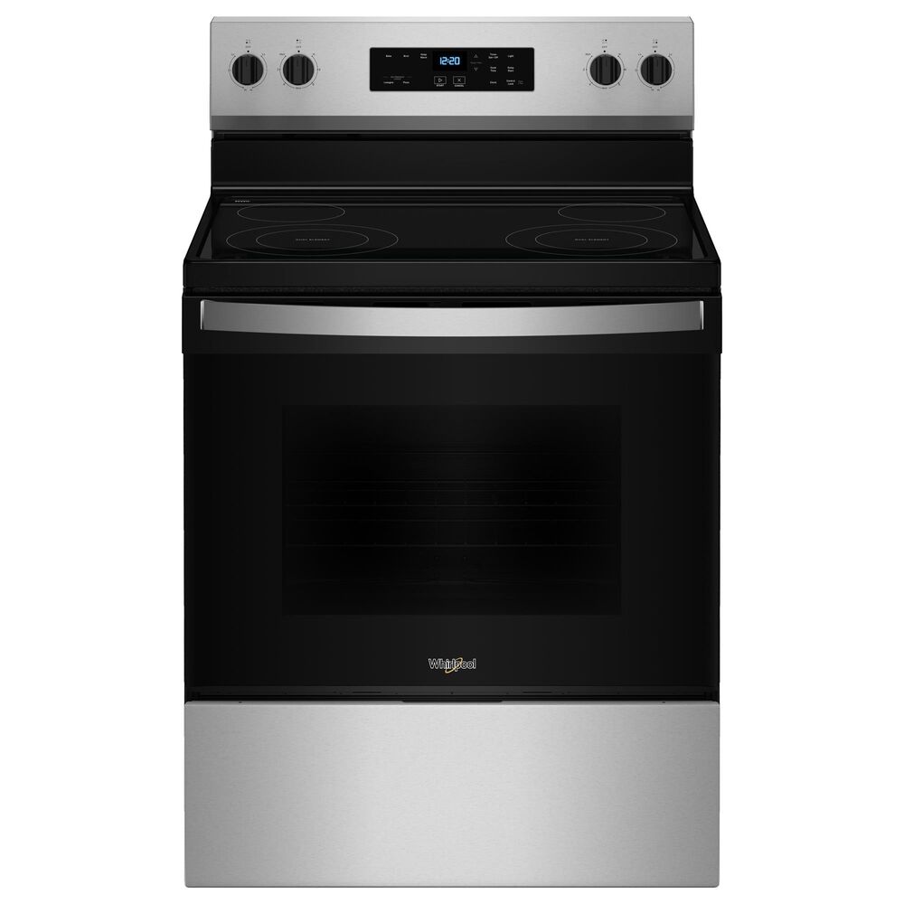 Whirlpool 5.3 Cu. Ft. Electric Range with No Preheat Mode in Stainless Steel, , large
