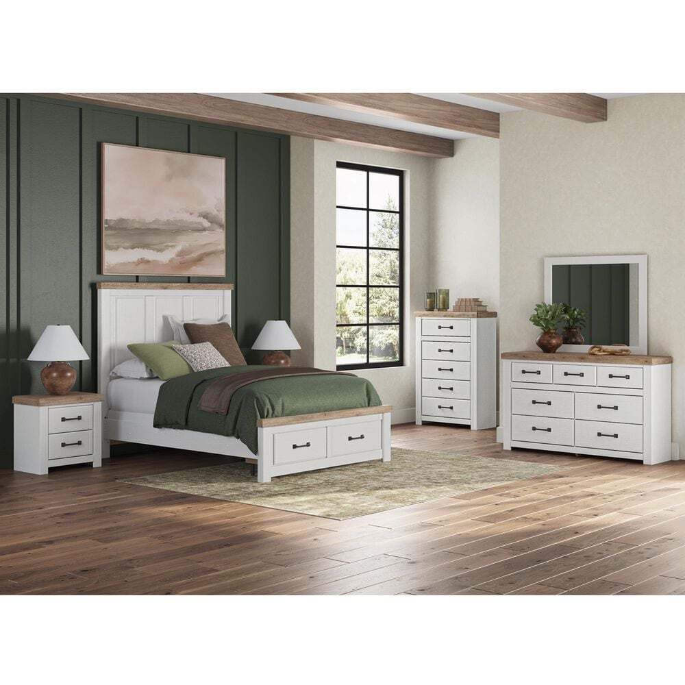 Ashley Savonport Queen Storage Bed with Dresser and Nightstand, , large