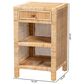 Baxton Studio Bella 1-Drawer Nightstand in Natural Brown, , large
