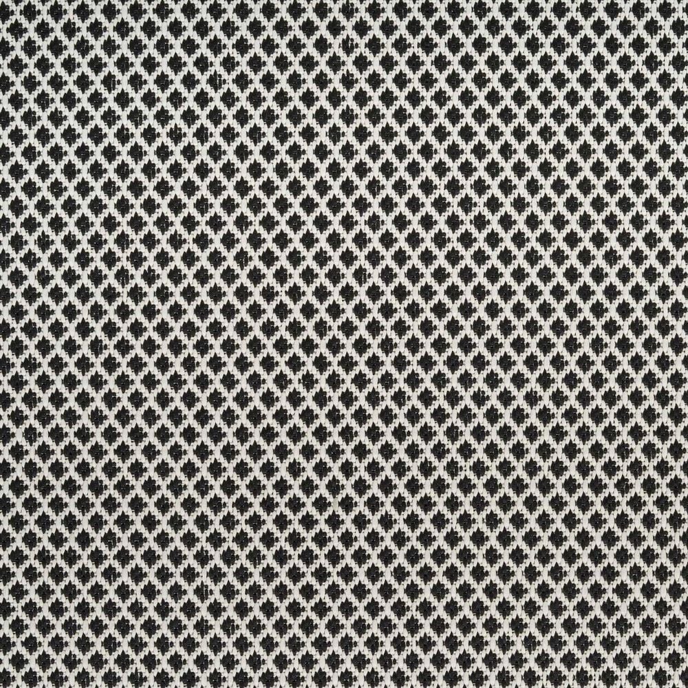 Nourison Courtyard Black and White 8&#39; x 10&#39; Indoor/Outdoor Area Rug, , large