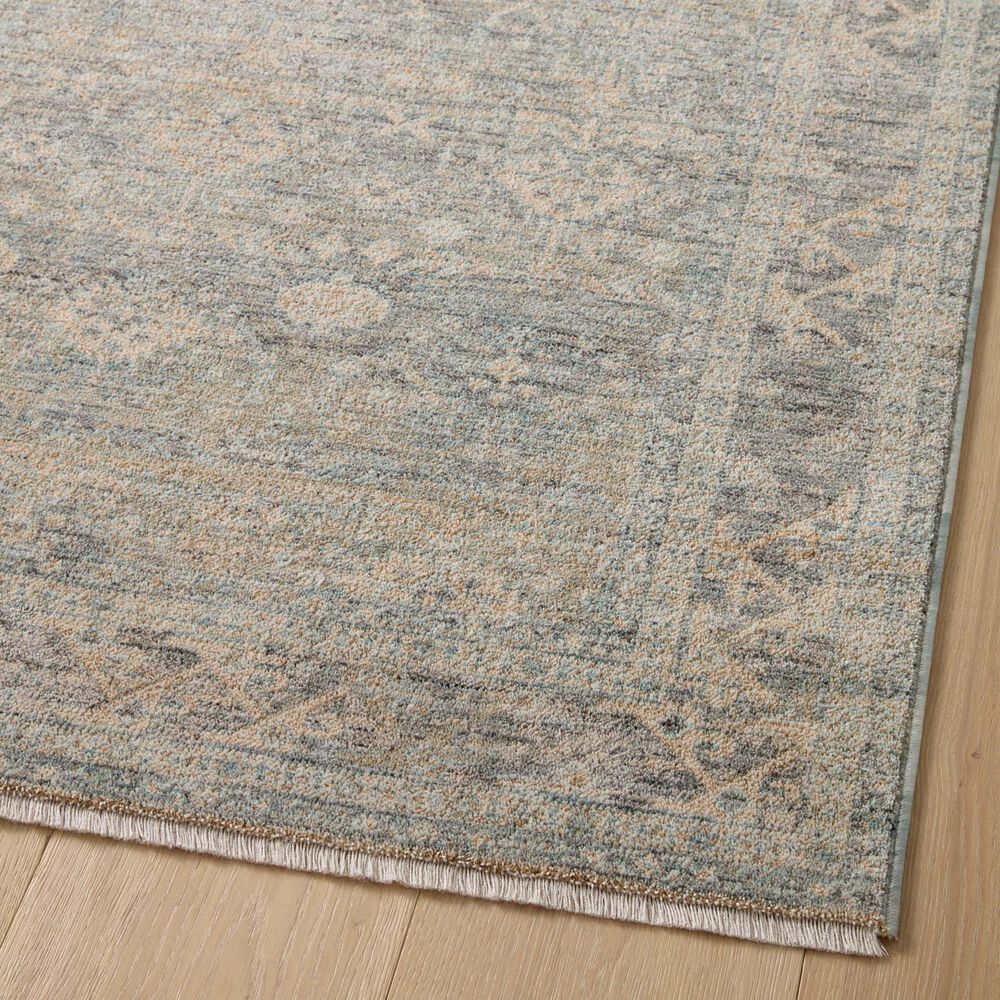 Angela Rose Blake 2&#39; x 3&#39; Sky and Beige Area Rug, , large