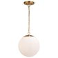 Vaxcel International Co. Ltd. Linden 1-Light Pendant in Muted Brass, , large