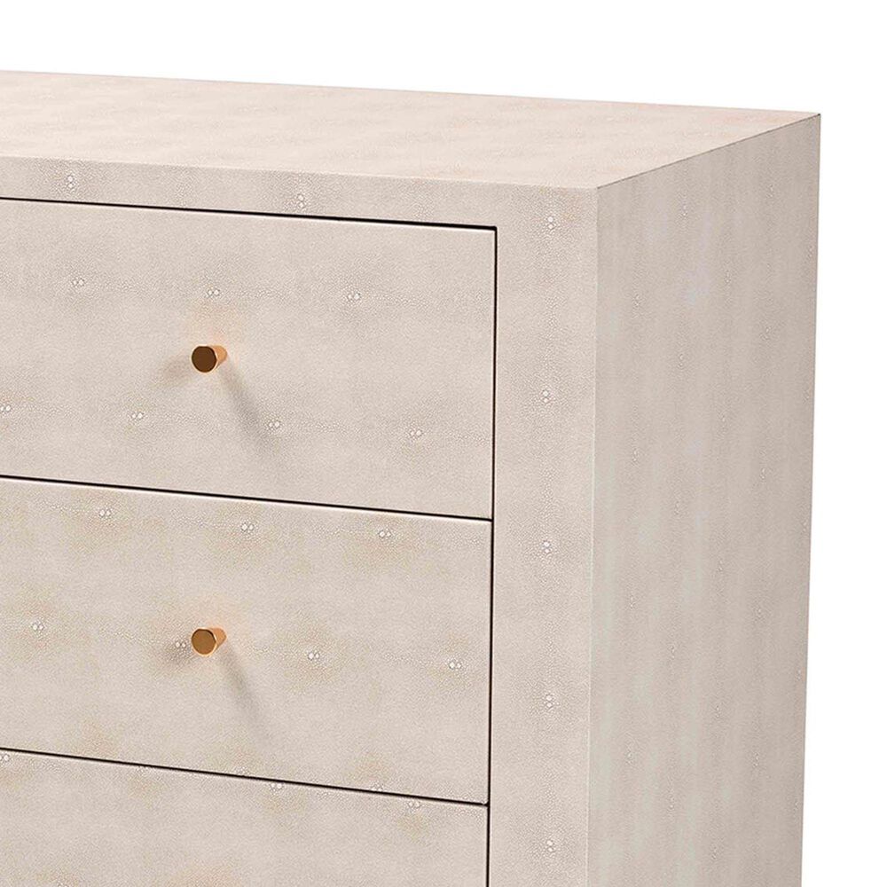 Baxton Studio Leyna 3-Drawer Storage Cabinet in Beige, , large