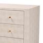 Baxton Studio Leyna 3-Drawer Storage Cabinet in Beige, , large