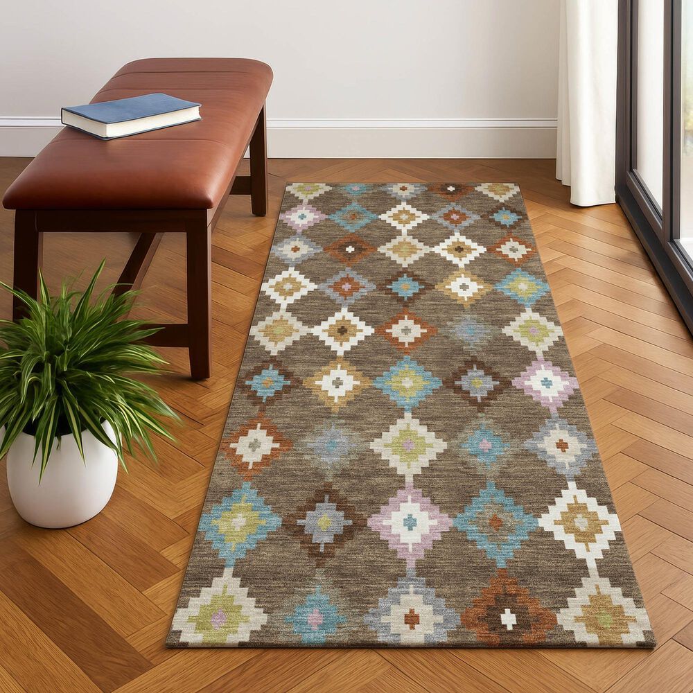 Dalyn Rug Company Kenner KN10 Chocolate 2'3" x 7'6" Runner, , large