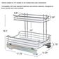 Household Essentials Glidez 2-Tier Pull Out/Slide Out Storage Organizer in Silver, , large