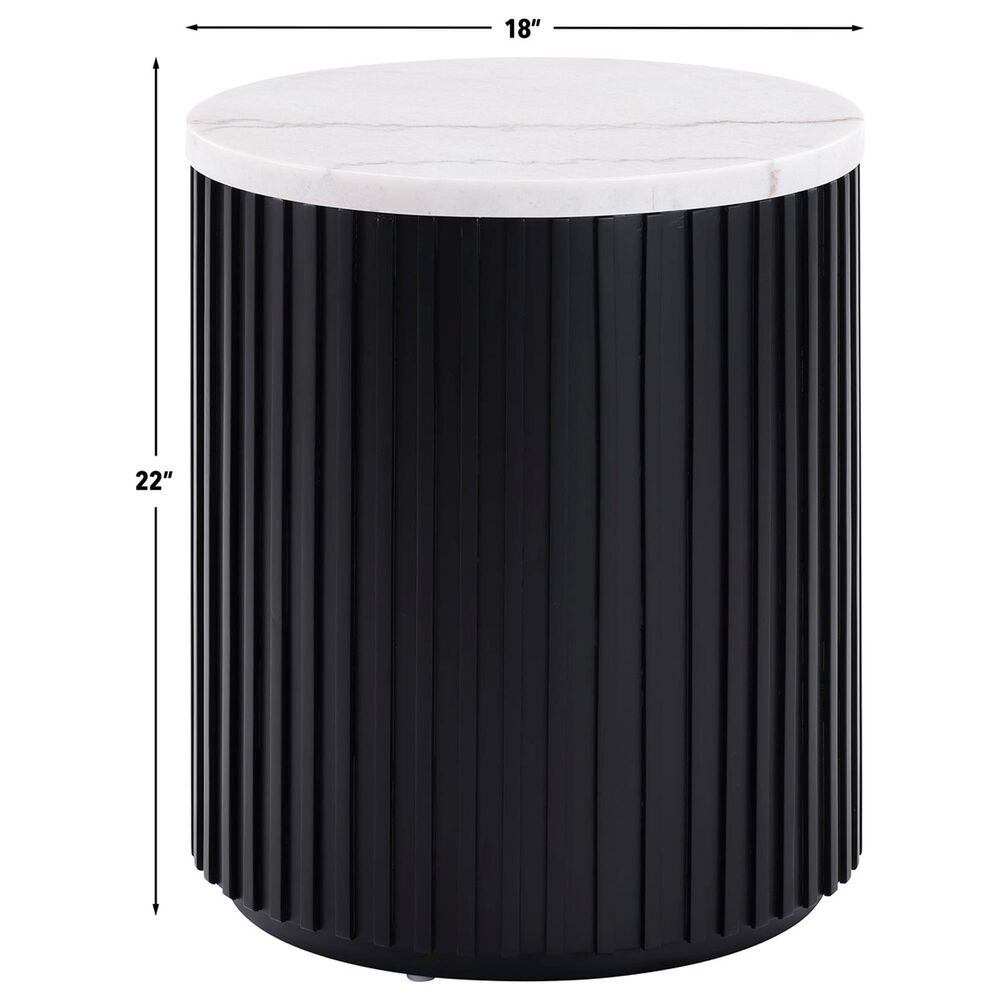 Crystal City Colvin End Table in Black and White, , large
