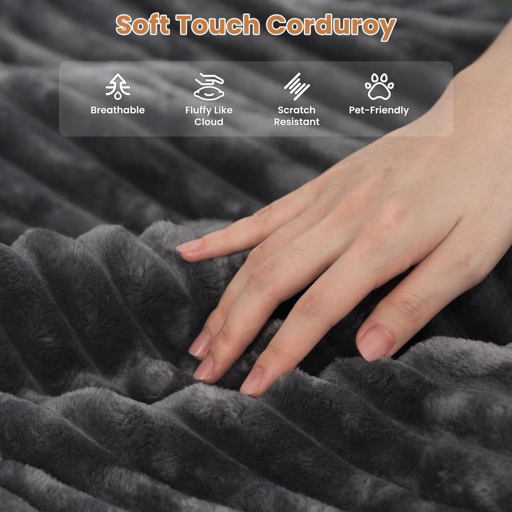 HOMLUX 7-Piece Mod Sectional with Chaise in Gray, , large