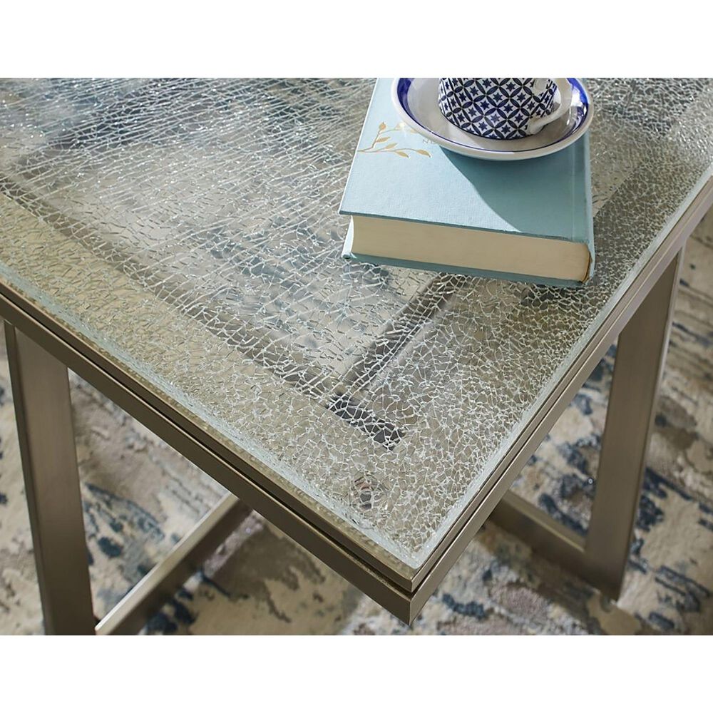 Urban Home Eliza Console Table in Clear Glass, , large