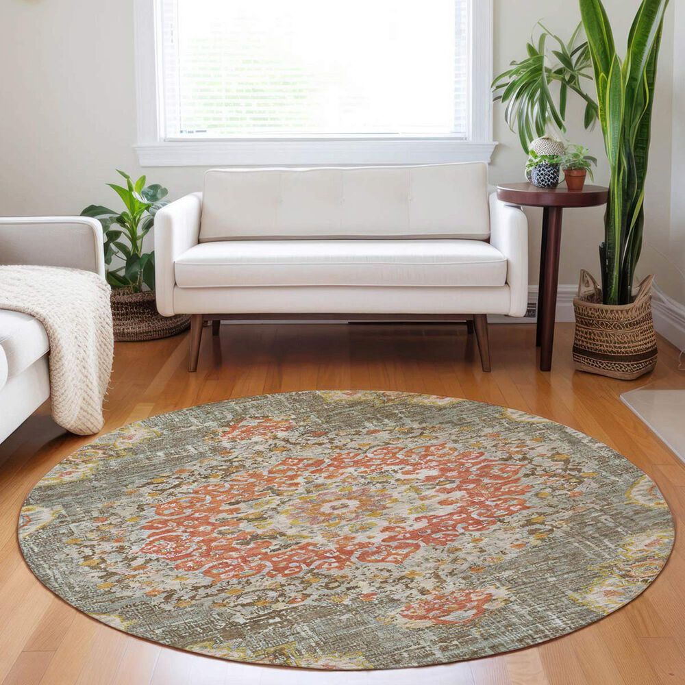 Dalyn Rug Company Tabrook TB11 Brown 8&#39; Round Area Rug, , large