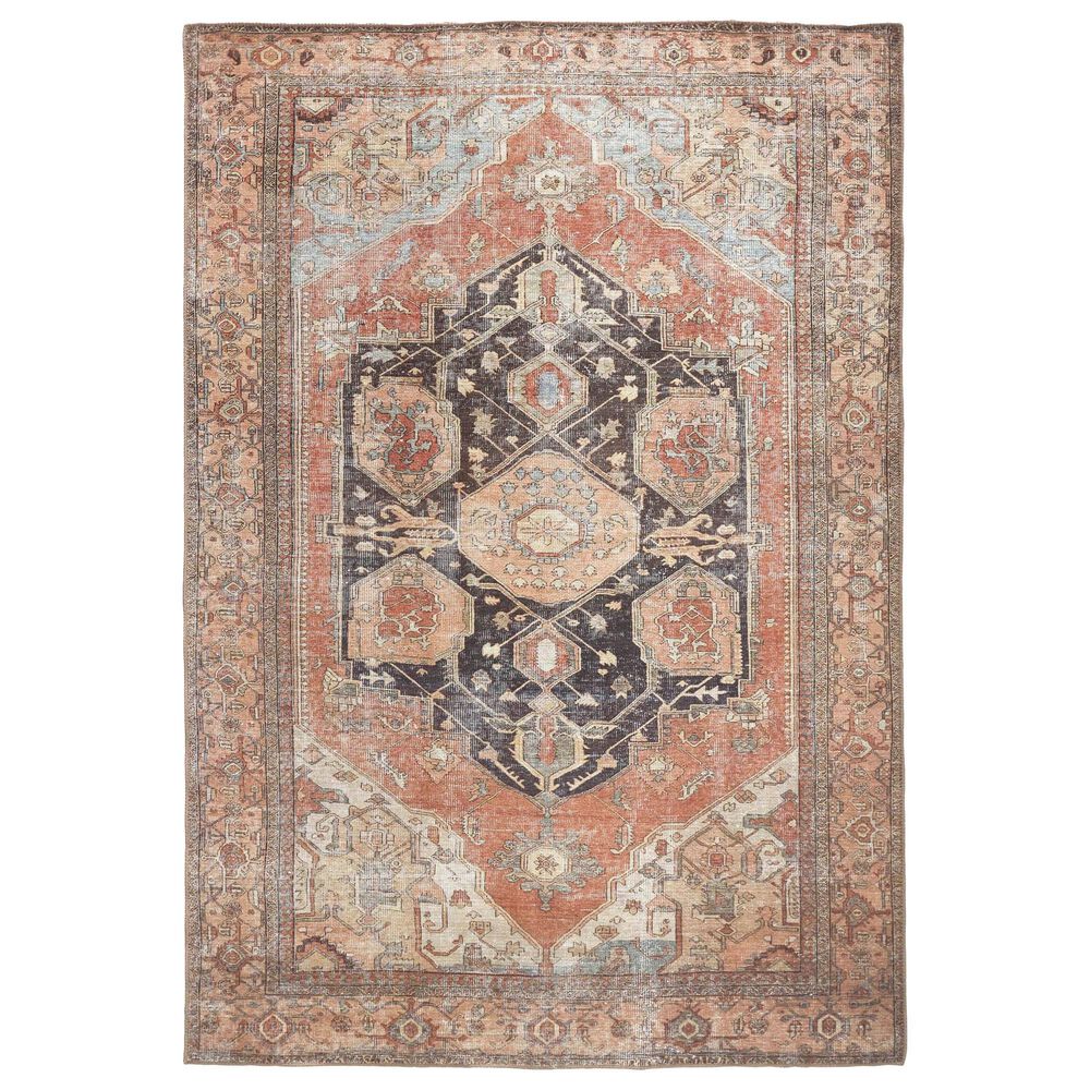 Feizy Percy 2" x 3" Brown and Rust Area Rug, , large